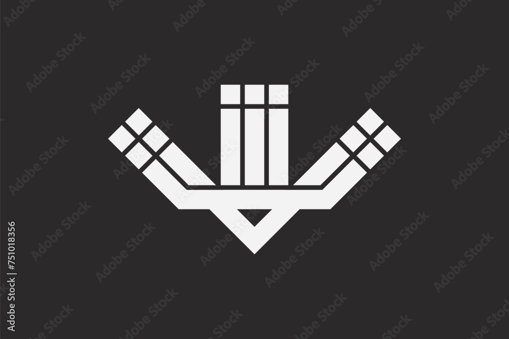 W illustration of an symbol W illustration of an symbol