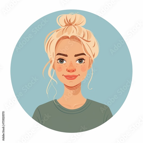 Portrait of a blonde woman