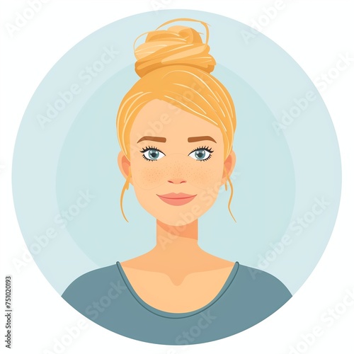 Portrait of a blonde woman