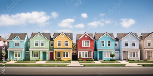 American homes on sunny day