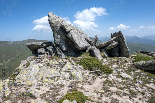 Summer Landscape of Rila Mountain near Kalin peaks, Bulgaria photo