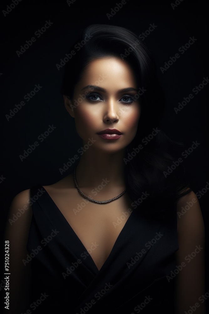 a woman in a black dress a woman in a black dress