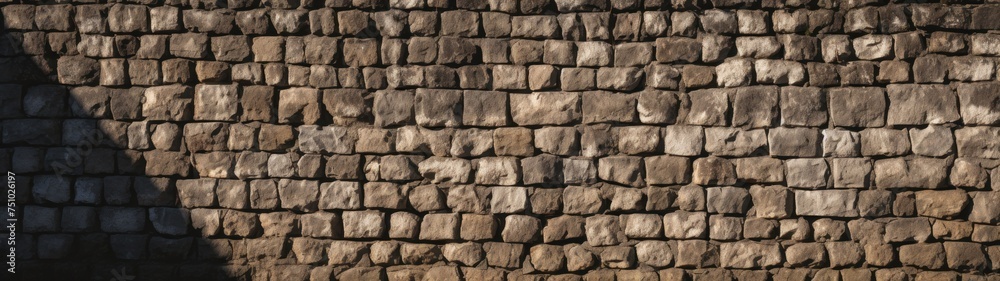 a wall of large stones