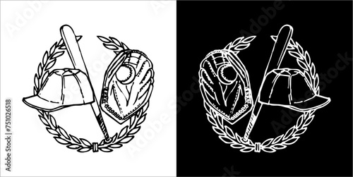 Illustration vector graphics of baseball icon