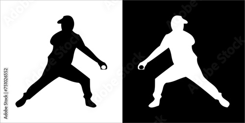 Illustration vector graphics of baseball icon