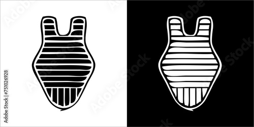 Illustration vector graphics of baseball icon