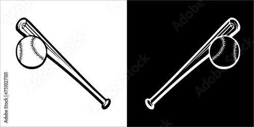 Illustration vector graphics of baseball icon