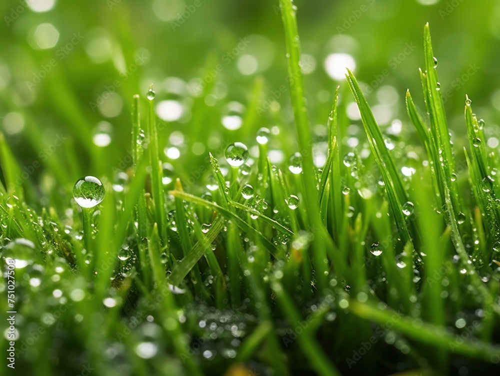 water droplets on grass water droplets on grass