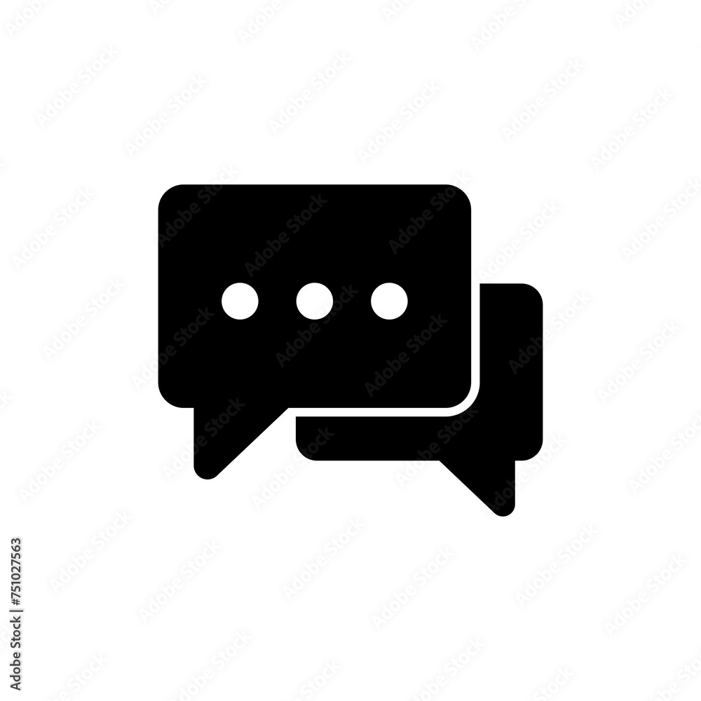 Chat icon vector isolated on white background. Chat vector icon. Speech bubble. message. contact us Chat icon vector isolated on white background. Chat vector icon. Speech bubble. message. contact us