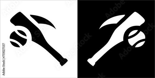 Illustration vector graphics of baseball icon