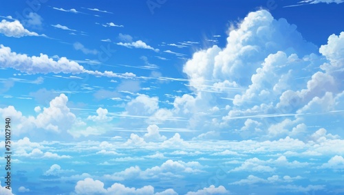 a blue sky with clouds