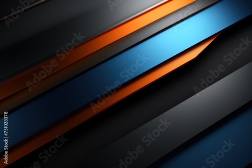 a close up of a blue and orange striped background