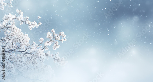 background with snowflakes © Emily Rouse