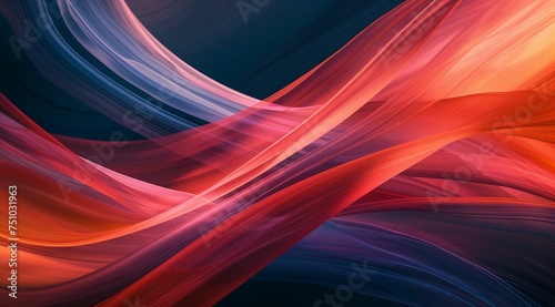 Close up of Red and Blue Abstract Background