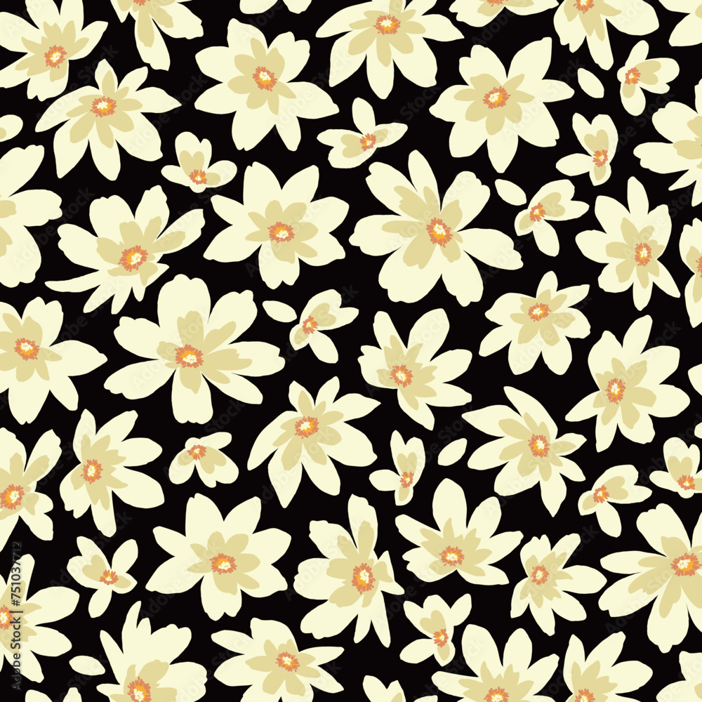 Cute floral pattern perfect for textile design, Cute floral pattern perfect for textile design,
