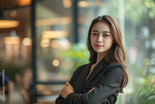 Indonesian young women business Office employees
