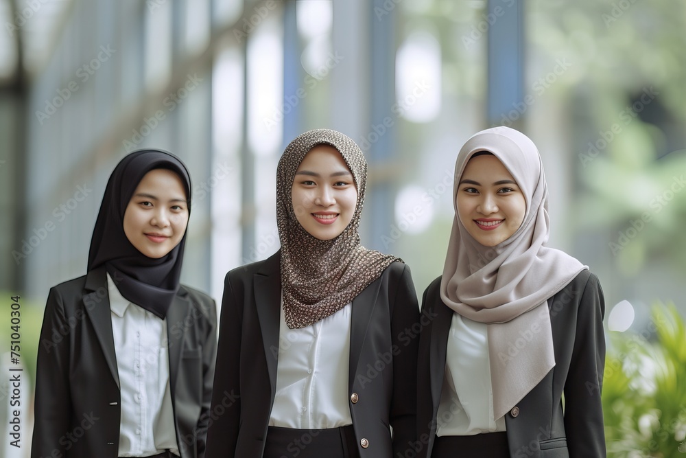 Indonesian young women business Office employees
