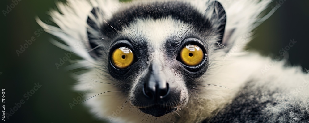 Fototapeta premium close up of a lemur