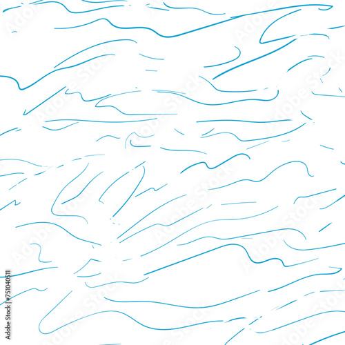 A simple imitation of the surface of the sea or ocean in the form of sinuous blue lines.