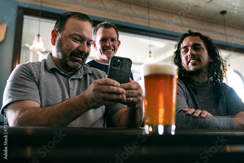 Brewery: Man Takes Photo Of Beer For Social Media photo