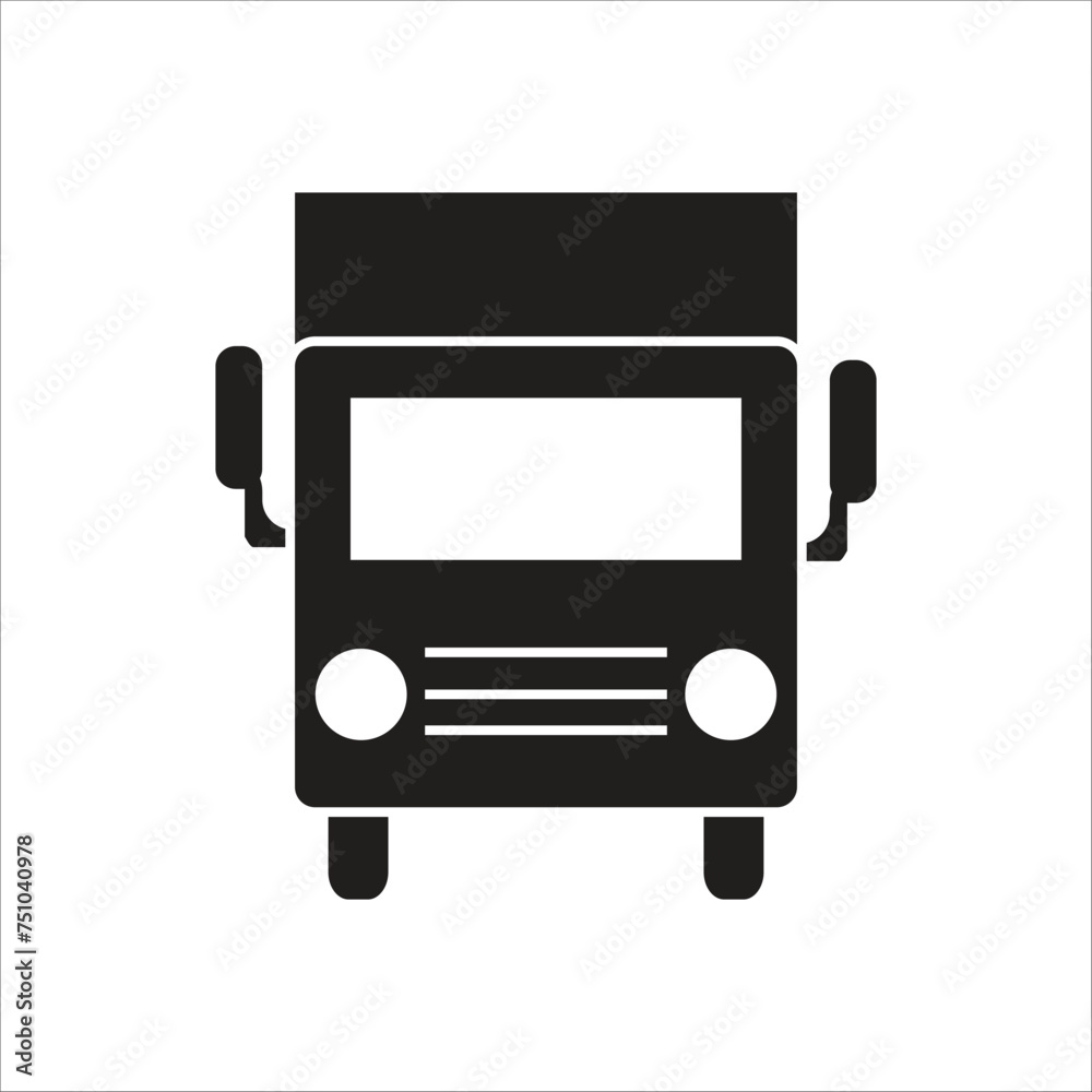 truck vector icon line template new truck vector icon line template new