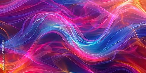 Abstract wave pattern background. Fluid motion design with flowing waveforms. Dynamic energy concept