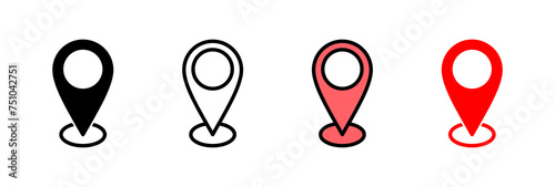 Address icon vector illustration. home location sign and symbol. pinpoint