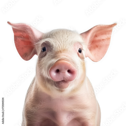 face of Pigisolated on transparent background, element remove background, element for design - animal, wildlife, animal themes