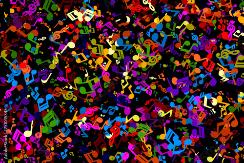 Festive Music Note Confetti