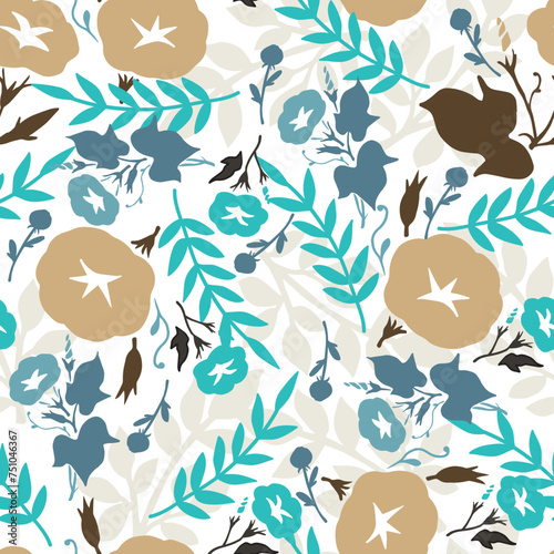 Fresh Meadow Sunshine Morning Glory Bliss Pattern