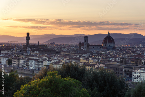 Puesta de sol en Florencia