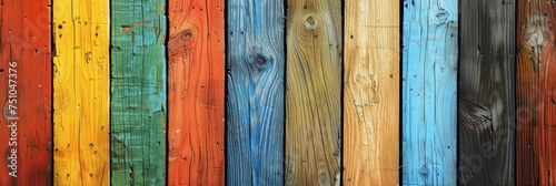 Kolorowe deski drewniane tła