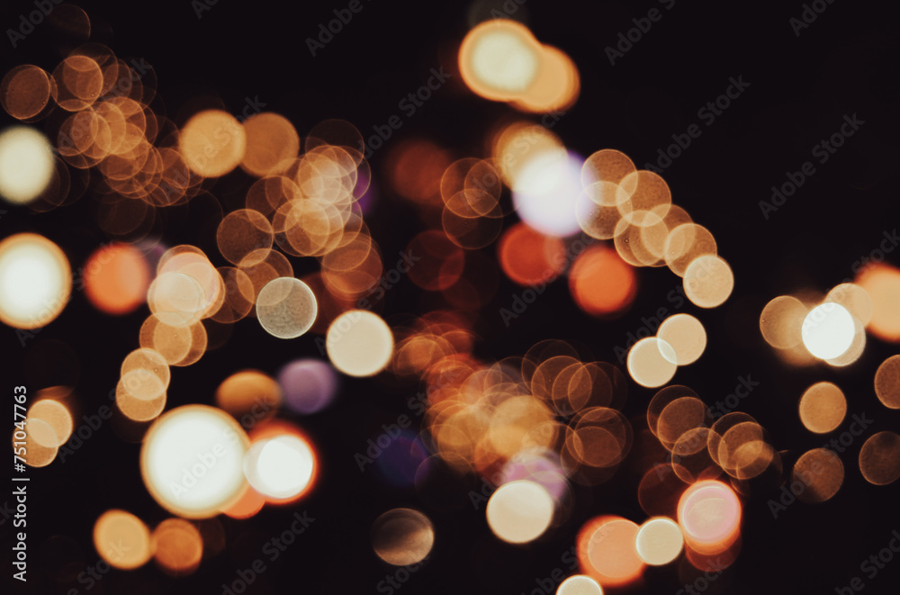 Abstract circular bokeh background