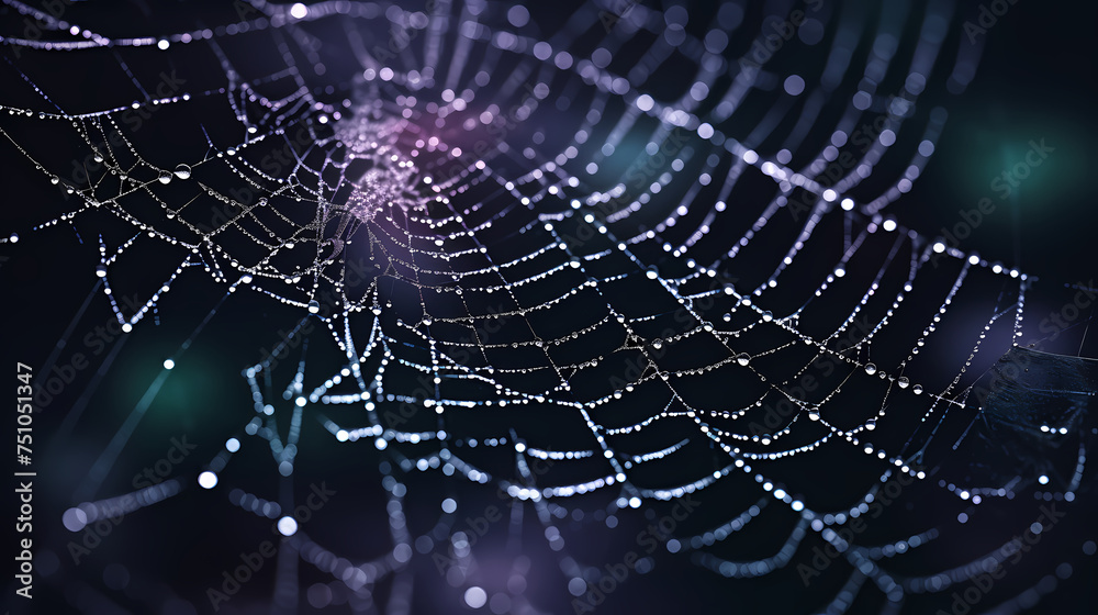 Spider web, intricate design of nature Spider web, intricate design of nature
