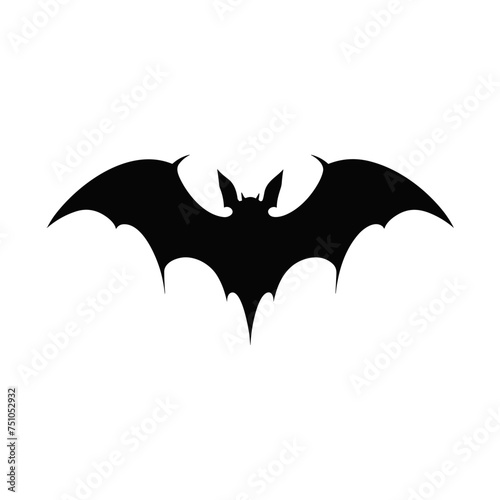 A BAT SIMPLE VECTOR MINIMALIST ALOT OF SHADOW BLACK AND WHITE 