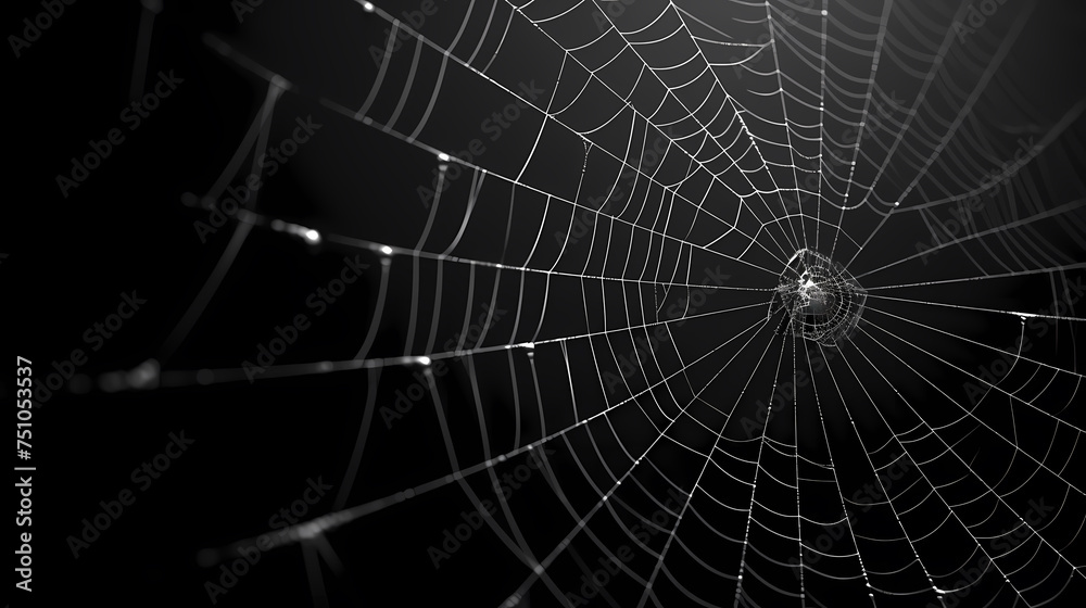 Intricate spider web