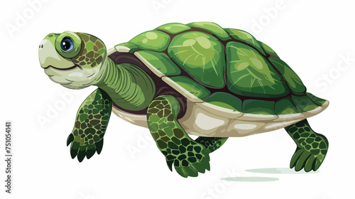 Turtle cartoon animal isolated illustration isolated