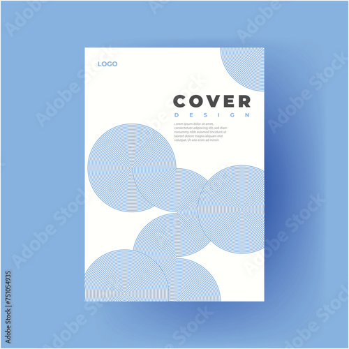 Modern template design with minimalistic abstract background
