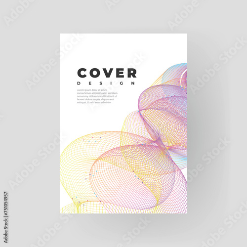 Modern template design with minimalistic abstract background
