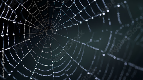 The intricate pattern of a spider web symbolizes networking technology © Derby