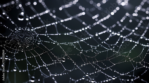 The intricate pattern of a spider web symbolizes networking technology © Derby
