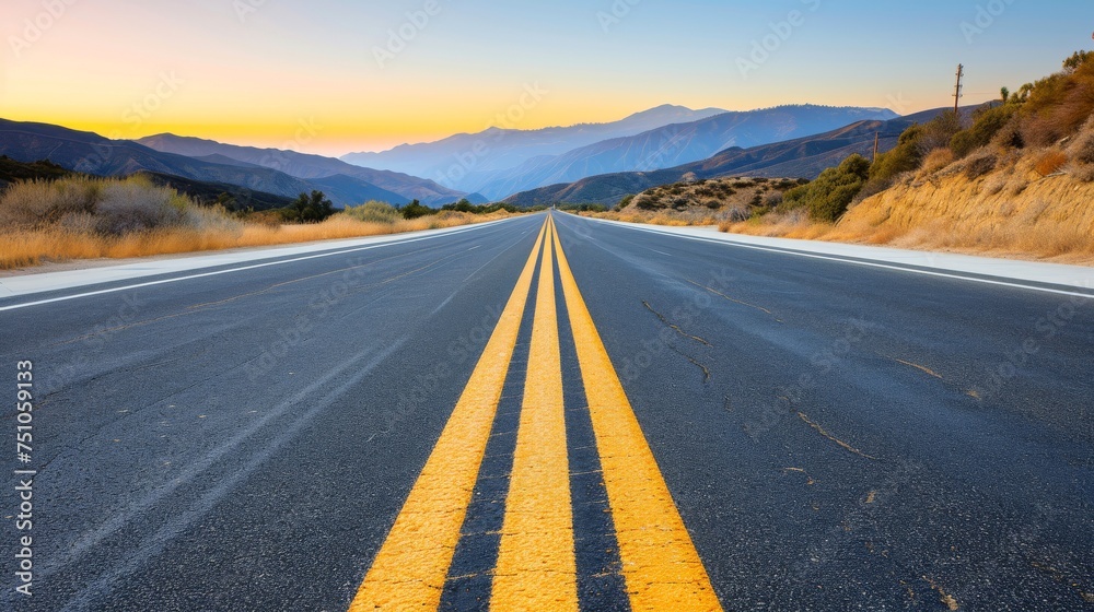 Fototapeta premium Close-up,Empty asphalt road highway background