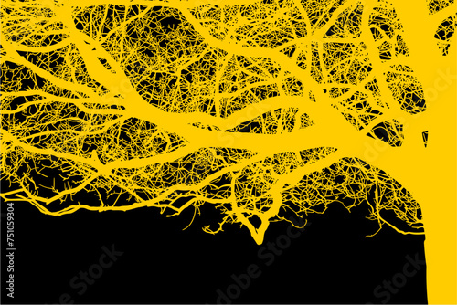 ramas, arboles, siluetas, vegetacion, roble, bosque, paisaje, vector, hojas, abstracto, sauce, tronco, malesa, pegatina