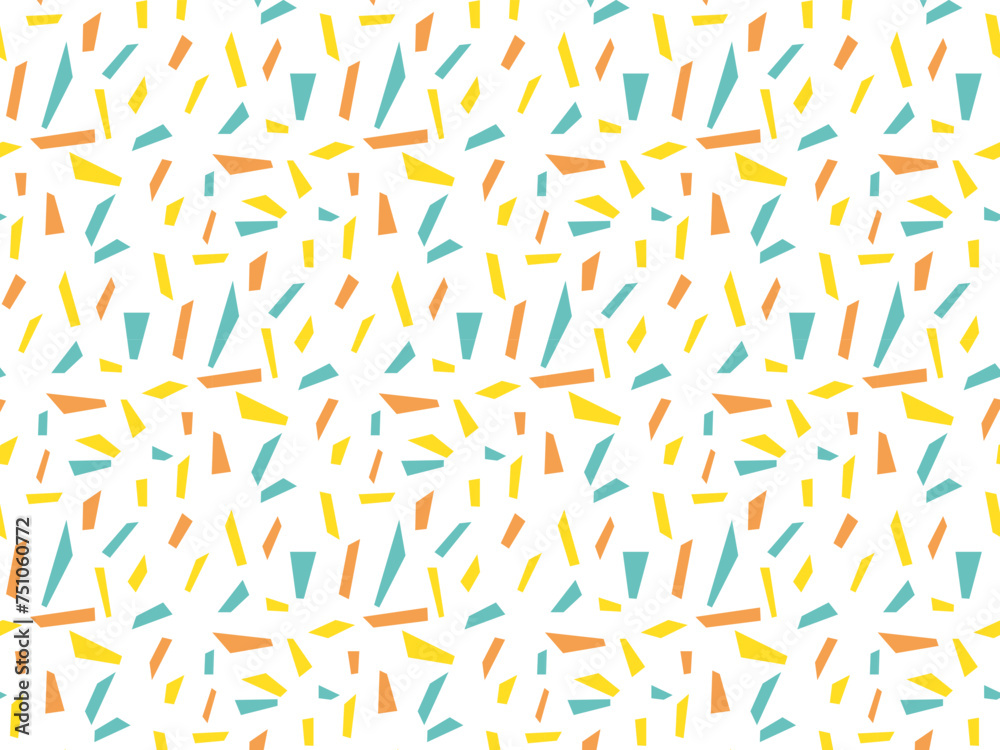 A pattern with many yellow squares scattered A pattern with many yellow squares scattered