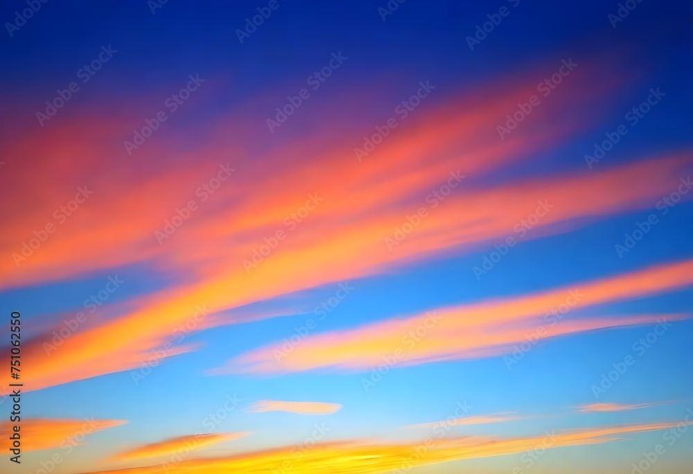 Nature colorful landscape dusk cloud