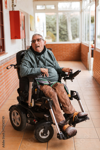 Man with stroke in a residence