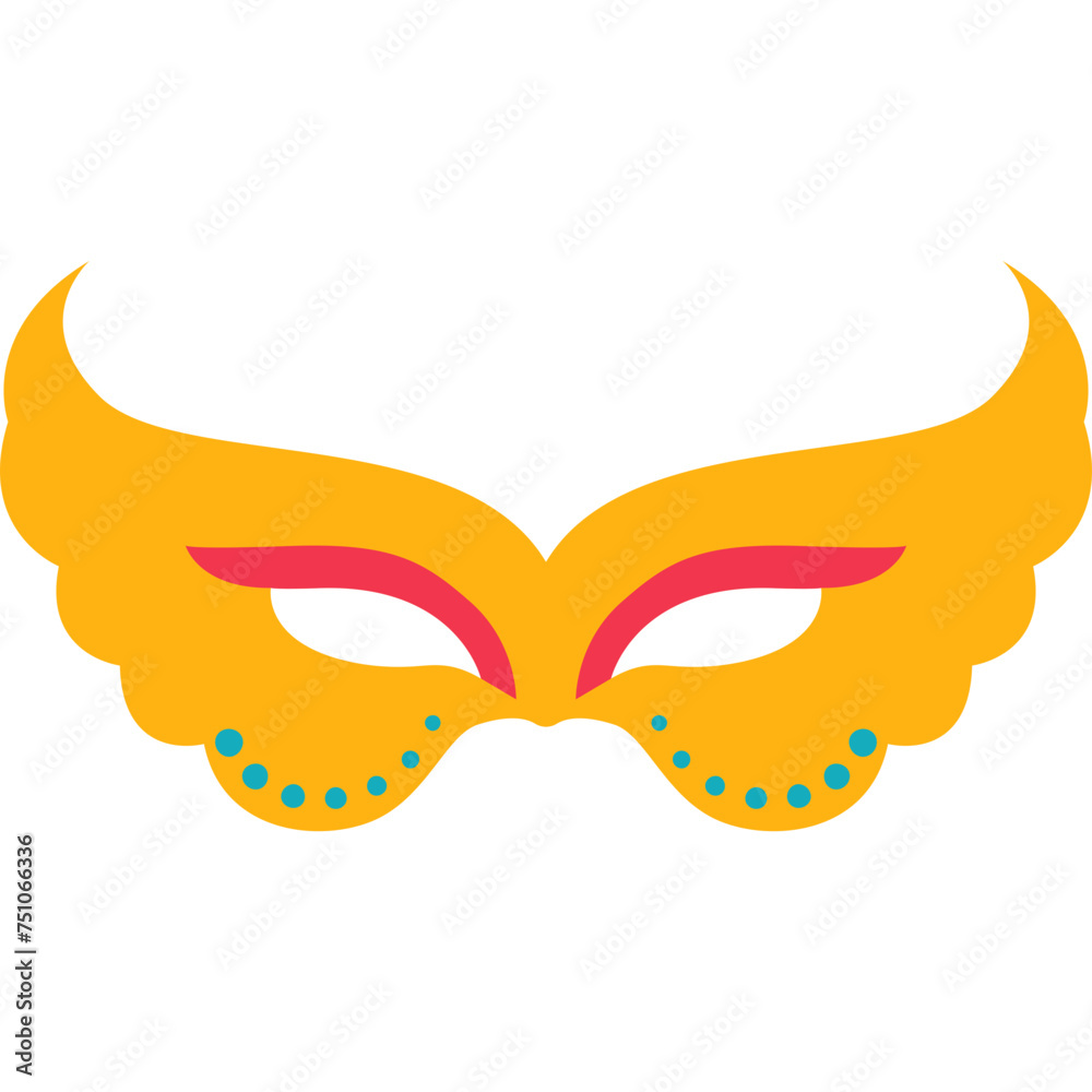 Flat Party Mask Flat Party Mask