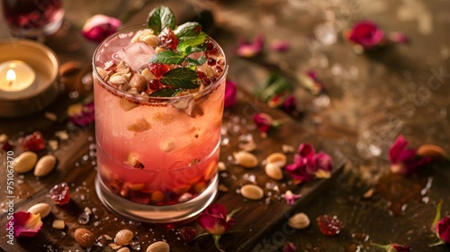 Jallab: A sweet, rose-flavored drink with nuts and dried fruit, popular in the Middle East.The variety of Ramadan foods reflecting the diverse cultures and traditions within the Muslim world.