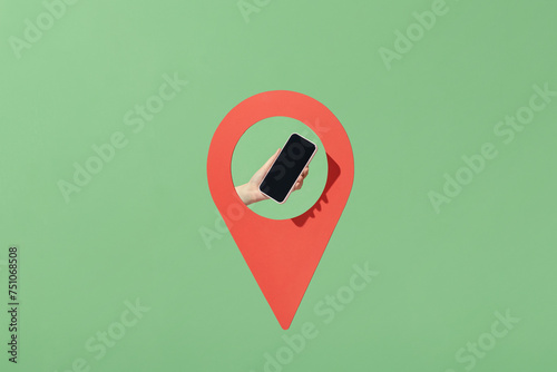 Fast respond delivery package shipping on mobile