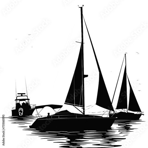 sailboat in the sea